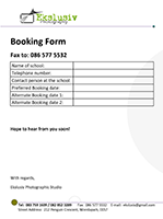 Order form at ceremony